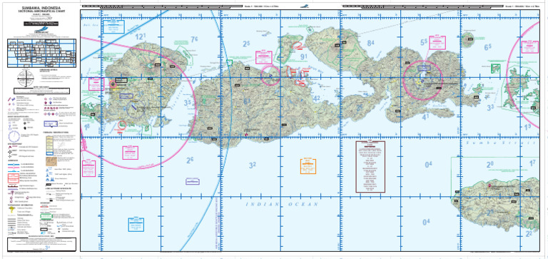 Sectional Aeronautical Chart: Sumbawa | PDF | Geography | Map