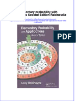 [Download pdf] Elementary Probability With Applications Second Edition Rabinowitz online ebook all chapter pdf 