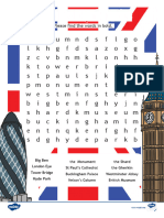 London Landmarks Word Search