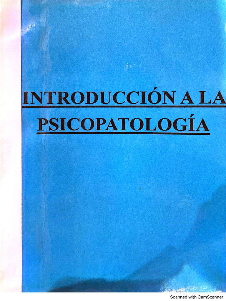 Introducción A La Psicopatología | PDF