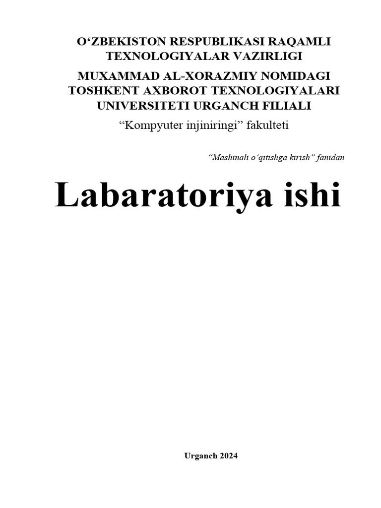 Labaratoriya Ishi | PDF