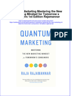 [Download pdf] Quantum Marketing Mastering The New Marketing Mindset For Tomorrow S Consumers 1St Edition Rajamannar online ebook all chapter pdf 