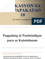 Paggalang at Paninindigan para Sa Katotohanan