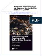 [Download pdf] Embedded Software Development For Safety Critical Systems Second Edition Chris Hobbs Author online ebook all chapter pdf 