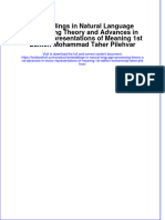 Embeddings in Natural Language Processing Theory and Advances in Vector Representations of Meaning 1st Edition Mohammad Taher Pilehvar