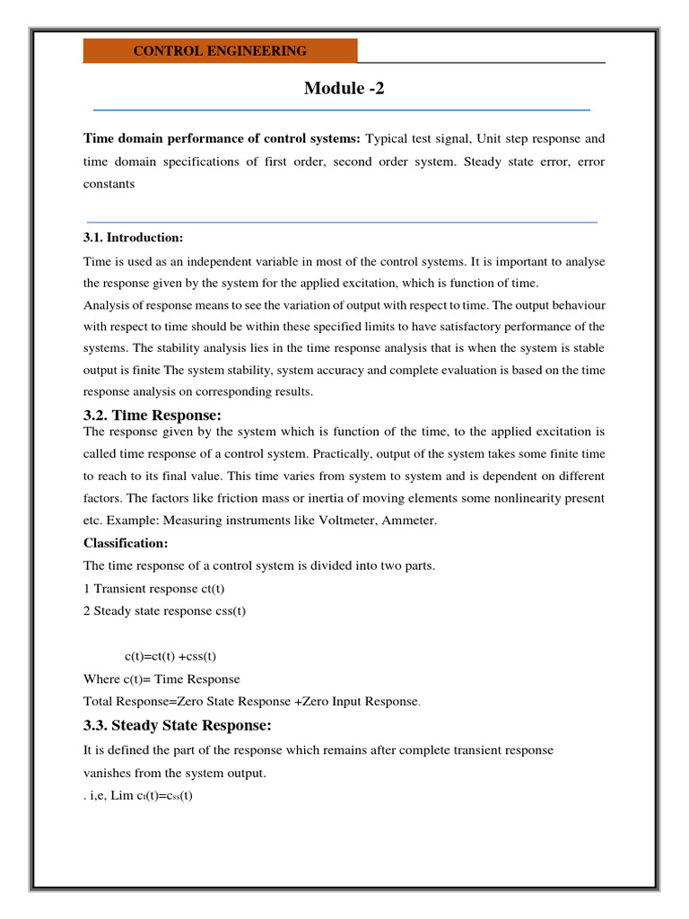 Module 2 pdf steady state function mathematics 