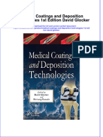 [Download pdf] Medical Coatings And Deposition Technologies 1St Edition David Glocker online ebook all chapter pdf 