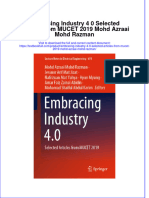 (Download PDF) Embracing Industry 4 0 Selected Articles From Mucet 2019 Mohd Azraai Mohd Razman Online Ebook All Chapter PDF