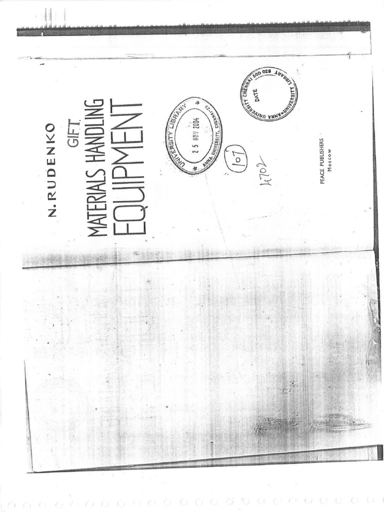 Rudenco Material Handling Equipment PDF