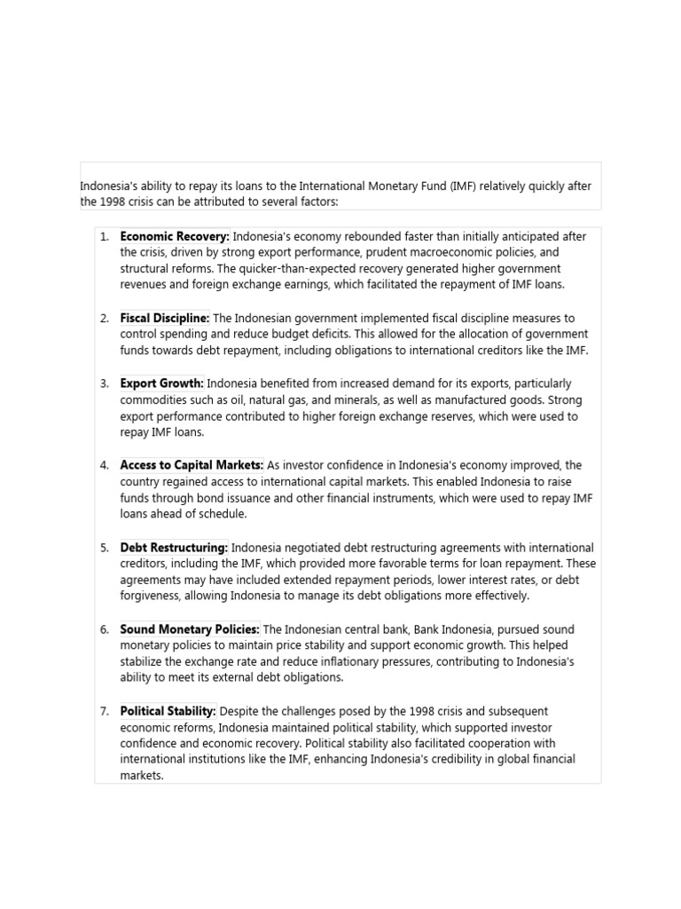 4 | PDF | International Monetary Fund | Debt