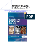 (Download PDF) Emergency Imaging Case Review Series 2E Jun 12 2019 - 0323428754 - Elsevier 2Nd Edition Johnson MD Online Ebook All Chapter PDF