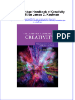 [Download pdf] The Cambridge Handbook Of Creativity 2Nd Edition James C Kaufman online ebook all chapter pdf 
