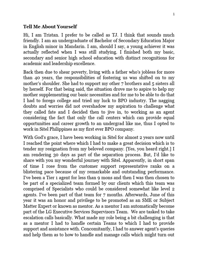 TJ Interview Cues 2021 | PDF