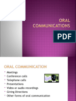 9 Forms of Communication Oral Communications