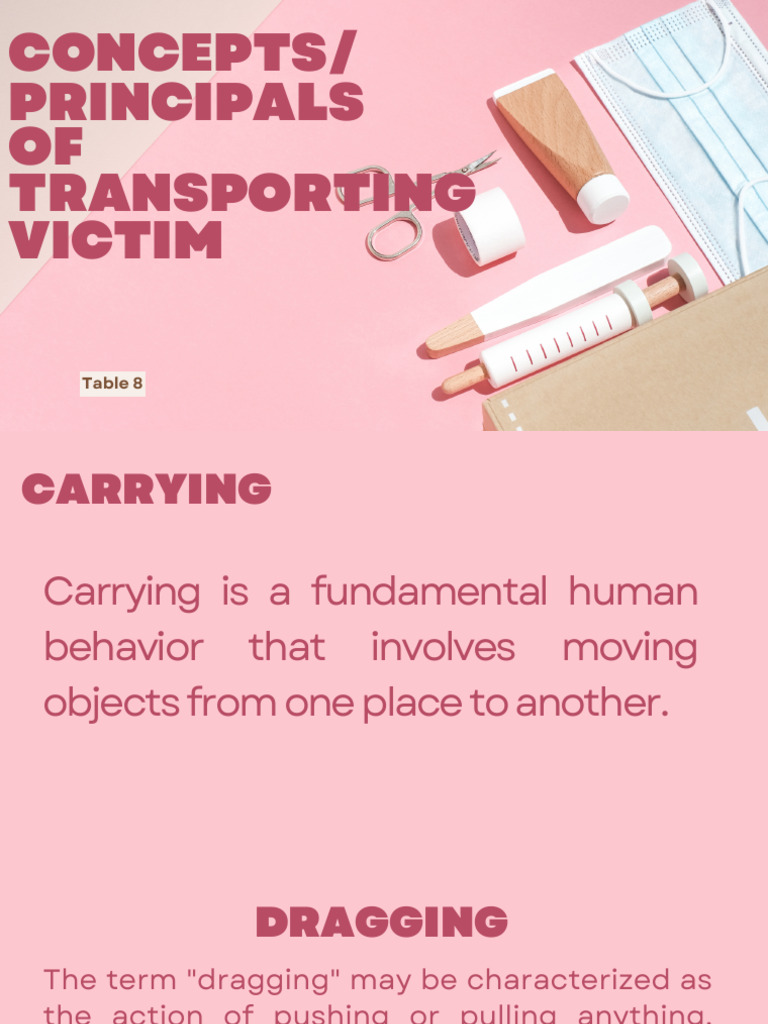 ConceptsPrincipals of Transporting Victim | PDF | Emergency Medical ...