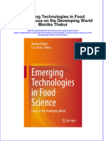 (Download PDF) Emerging Technologies in Food Science Focus On The Developing World Monika Thakur Online Ebook All Chapter PDF