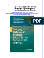 [Download pdf] Emerging Technologies For Waste Valorization And Environmental Protection Sadhan Kumar Ghosh online ebook all chapter pdf 