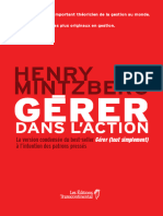 Henry Mintzberg - Gérer Dans l'Action