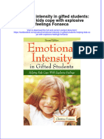 [Download pdf] Emotional Intensity In Gifted Students Helping Kids Cope With Explosive Feelings Fonseca online ebook all chapter pdf 