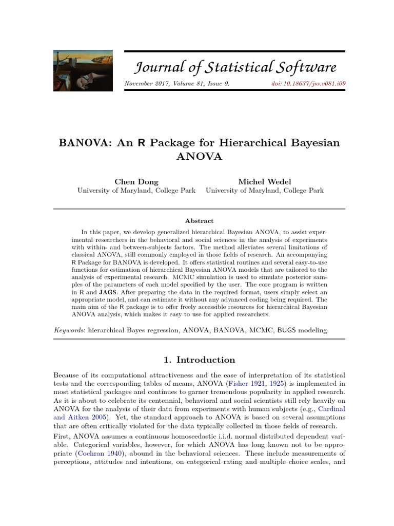 V81i09 1 | PDF | Analysis Of Variance | Linear Regression