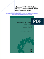 [Download pdf] Emotions In Europe 1517 1914 Volume I Reformations 1517 1602 1 Edition Katie Barclay Francois Soyer 2 online ebook all chapter pdf 