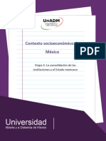 Etapa 3. La Consolidacion de Las Instituciones y El Estado Mexicano