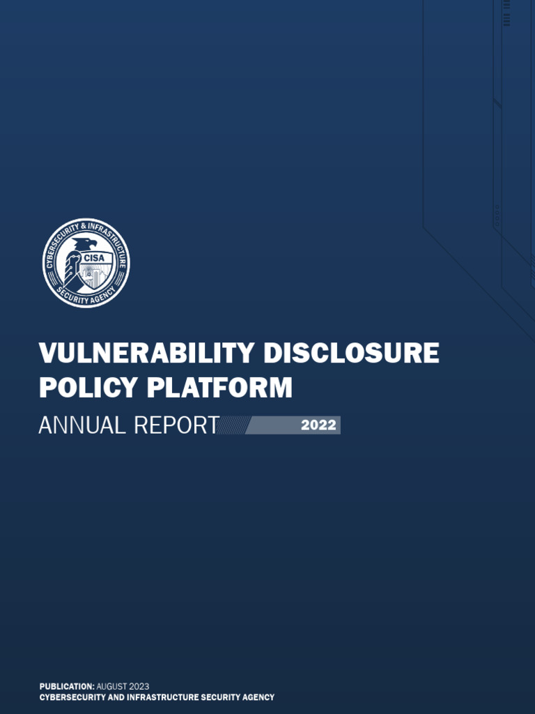 2022 Vulnerability Disclosure Policy Report | PDF | Computer Security ...