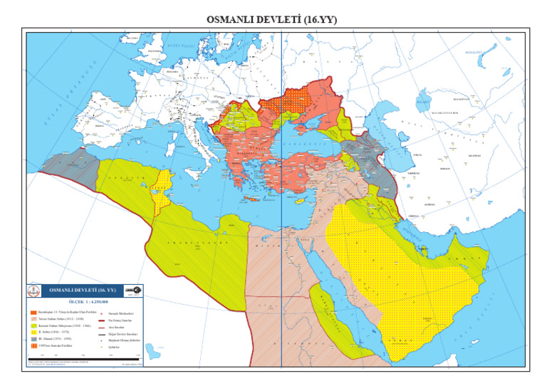 Osmanli Devleti Haritasi Egitim Amacli 164 | PDF