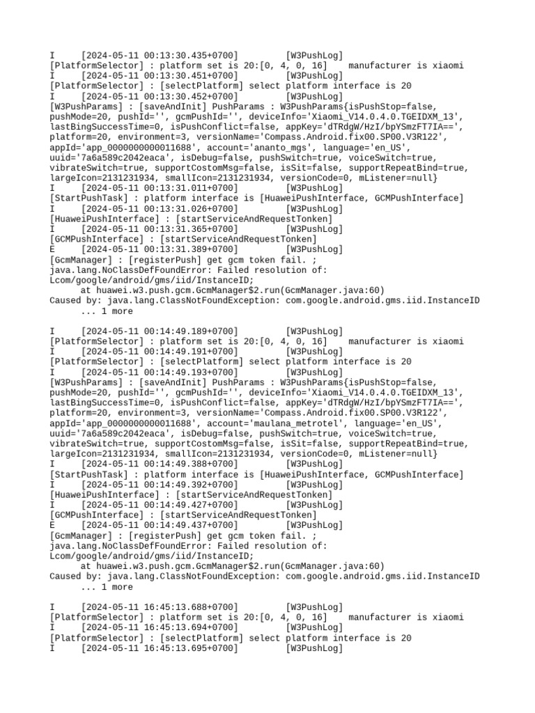 2024-05-11 Push Log | PDF | Mobile Phones | Computing