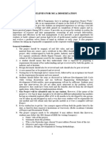 Dissertation and Seminar Guidelines For Students 2022-2024
