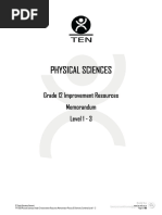 Physical Sciences GR 12 Improvement Resources Memorandum Combined Level 1-3