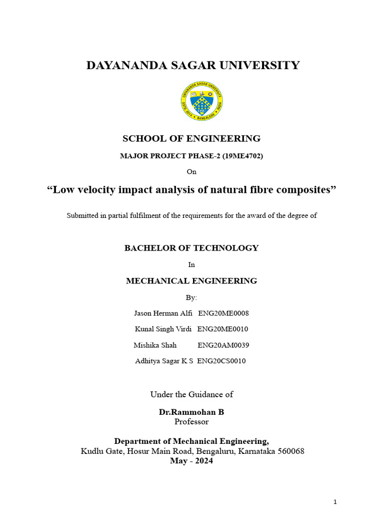 Major Project Final Banana Fiber Report | PDF | Linear Regression ...