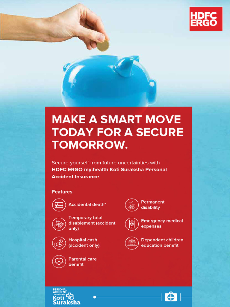 Koti suraksha pa one pager 5l 5cr newplan pdf insurance