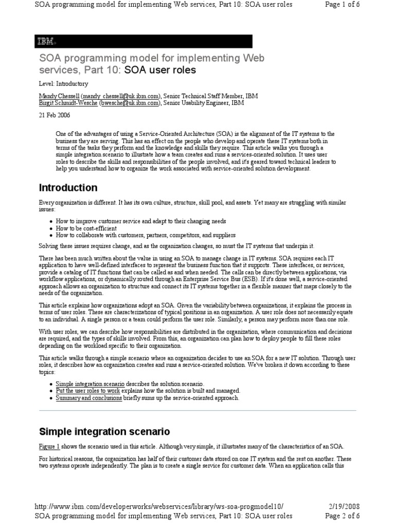SOA Programming Model For Implementing Web Services, Part 10 | PDF ...