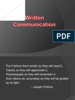 Written - Communication Unit - 9