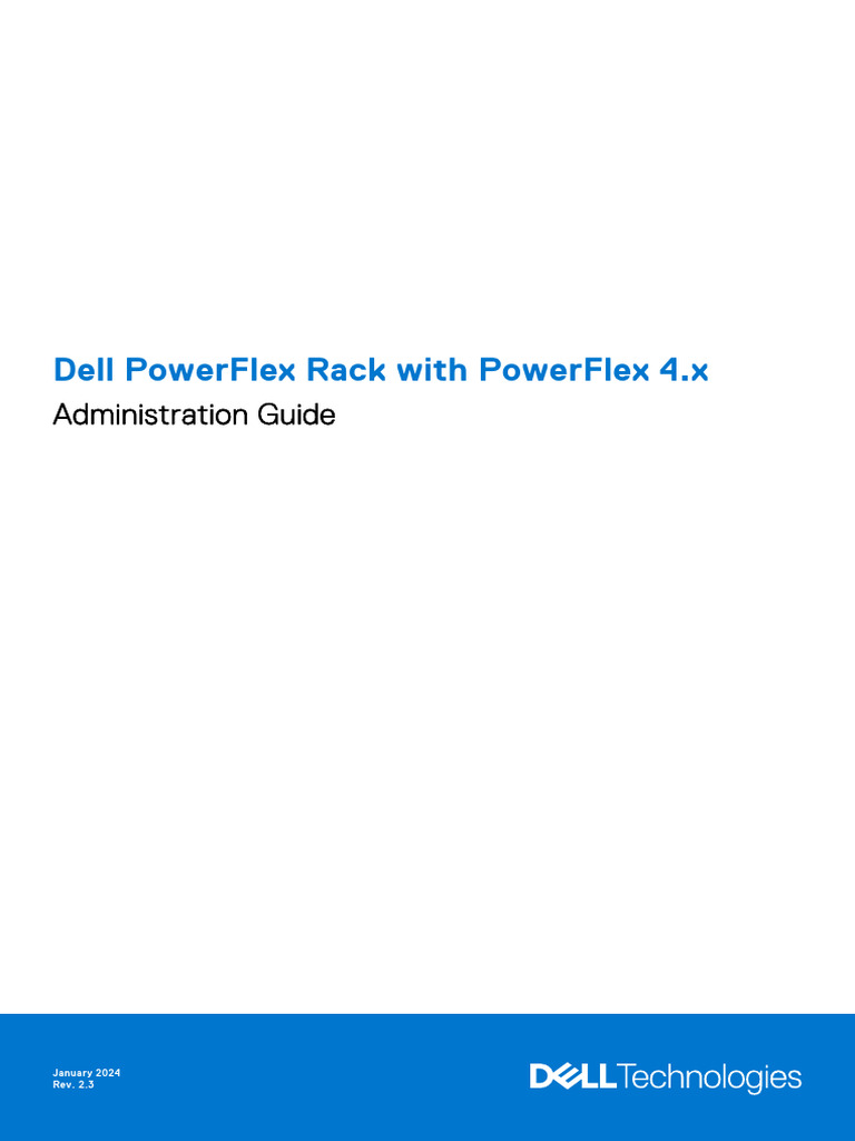 PowerFlex Rack Admin Guide 4.x | PDF | File System | Computer Network