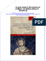 [Download pdf] Enchantment And Creed In The Hymns Of Ambrose Of Milan 1St Edition Brian P Dunkle Sj online ebook all chapter pdf 