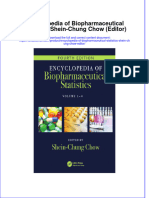 (Download PDF) Encyclopedia of Biopharmaceutical Statistics Shein Chung Chow Editor Online Ebook All Chapter PDF