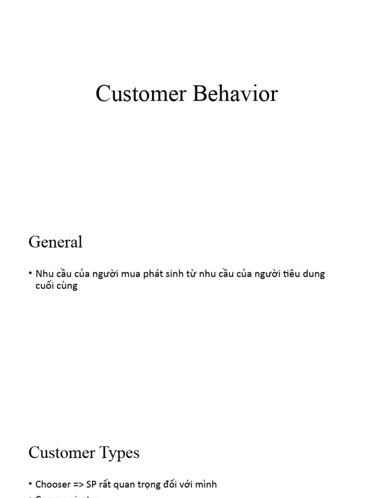 Customer behavior pdf