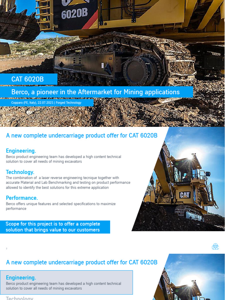 Presentation Cat6020B Berco | PDF | Steel | Heat Treating