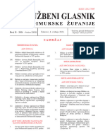 Službeni Glasnik Međimurske Županije Broj 11. Iz 2024. Godine