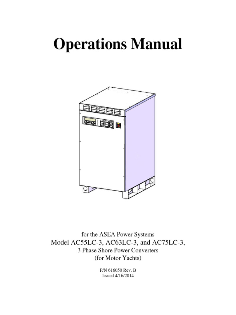 ASEA Shore Power Converter Manual | PDF | Alternating Current ...