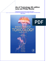 [Download pdf] Encyclopedia Of Toxicology 4Th Edition 9 Volume Set Philip Wexler online ebook all chapter pdf 