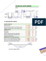 balok beton sederhana