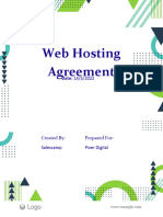 Web Hosting Agreement