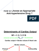 How to Choose an Appropriate Anti-hypertensive Drug 