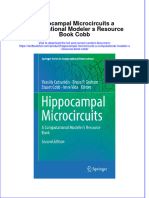 (Download PDF) Hippocampal Microcircuits A Computational Modeler S Resource Book Cobb Online Ebook All Chapter PDF