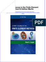 [Download pdf] A First Course In The Finite Element Method Si Edition Martin online ebook all chapter pdf 