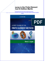 (Download PDF) A First Course in The Finite Element Method Si Edition Martin Online Ebook All Chapter PDF