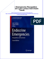 [Download pdf] Endocrine Emergencies Recognition And Treatment Lynn Loriaux And Chaim Vanek online ebook all chapter pdf 
